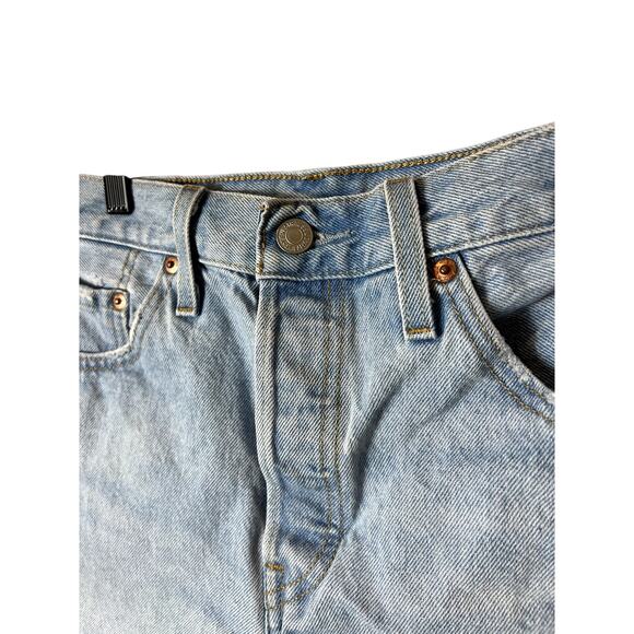 Levi's 501 Cutoff Denim Distressed Shorts W28 - Picture 3 of 8